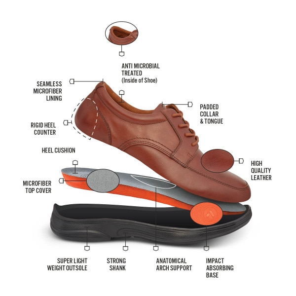 No. 12 Men's Casual Oxford Anodyne Shoes