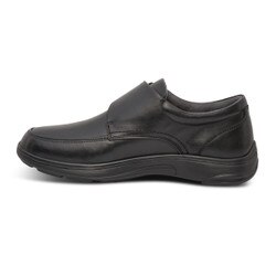 Anodyne No 28 Casual Oxford Black Leather Single Strap Comfort Men\'s Shoe SZ 10W Anodyne No 28 Casual Oxford Black Leather Single Strap  main image 3
