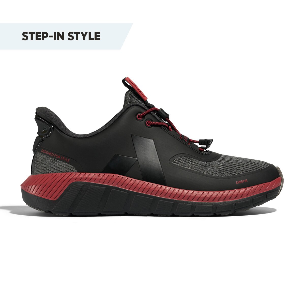 Anodyne No 22 Sport Runner Shoes Mens 11.5 Wide Black Comfort Walking Amazon.com | Anodyne No. 23 Sport Runner Black/Grey 8.5 B (M  main image 3
