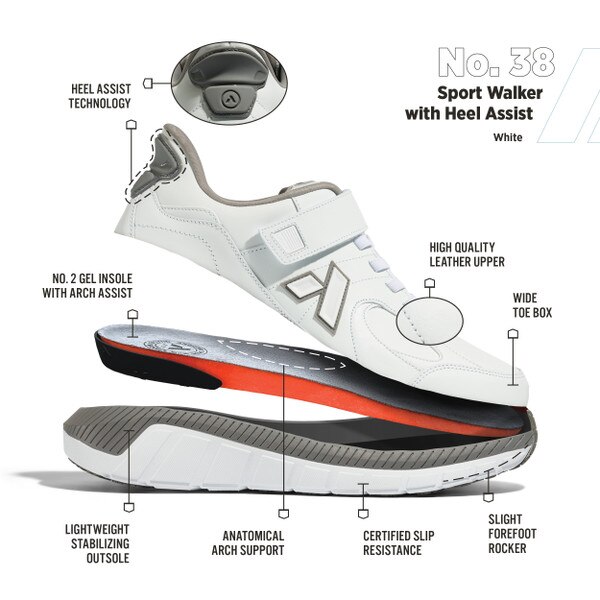 No. 38 Sport Walker (Heel Assist) by Anodyne Shoes