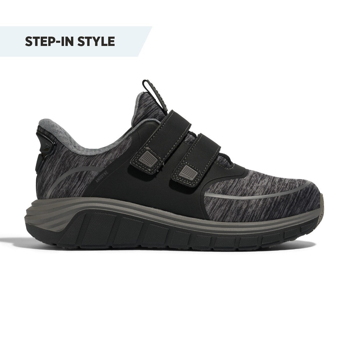 WHA077 black grey shoes